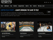 Tablet Screenshot of centerfieldsports.com